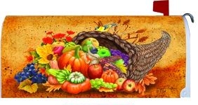 Horn Of Plenty Mailbox Cover