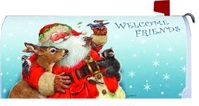 Santa's Friends Mailbox Cover