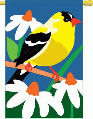 Gold Finch House Flag