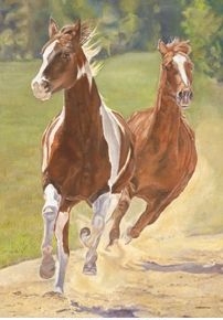 Running Free Garden Flag
