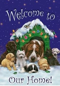 The Dog House Garden Flag