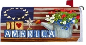 I Love Americ Mailbox Cover