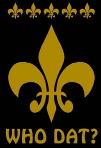 Applique -  Who Dat? House Flag