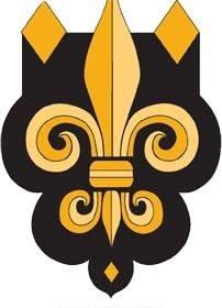 Applique - Black & Gold Fdl House Flag