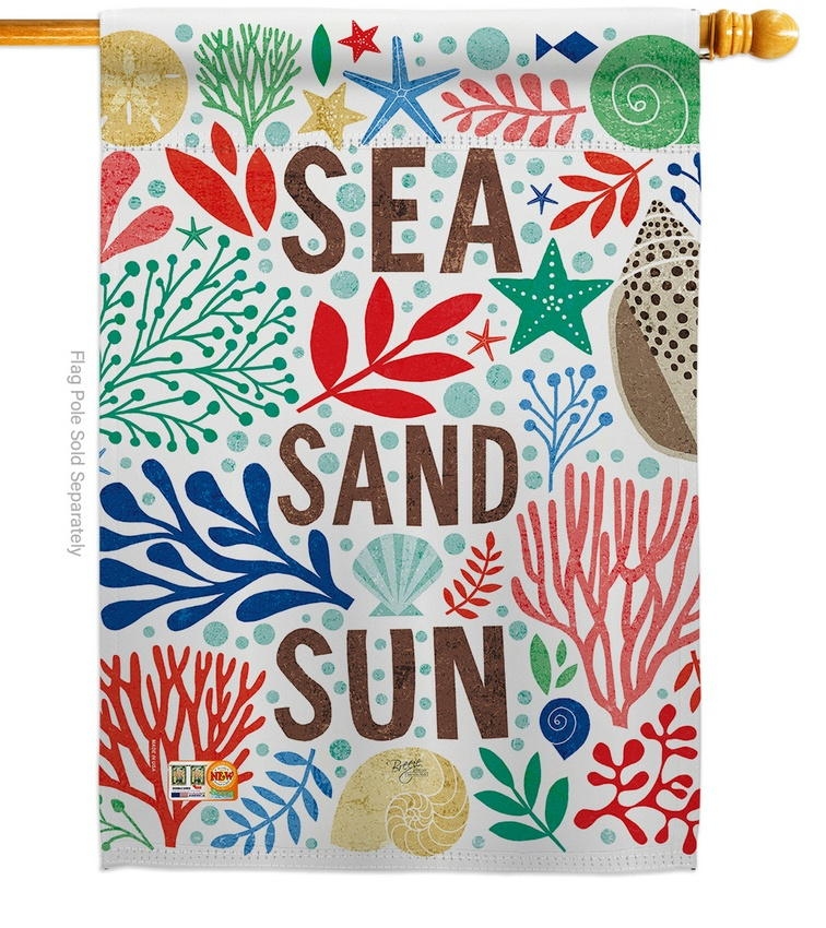 Sea And Sun House Flag