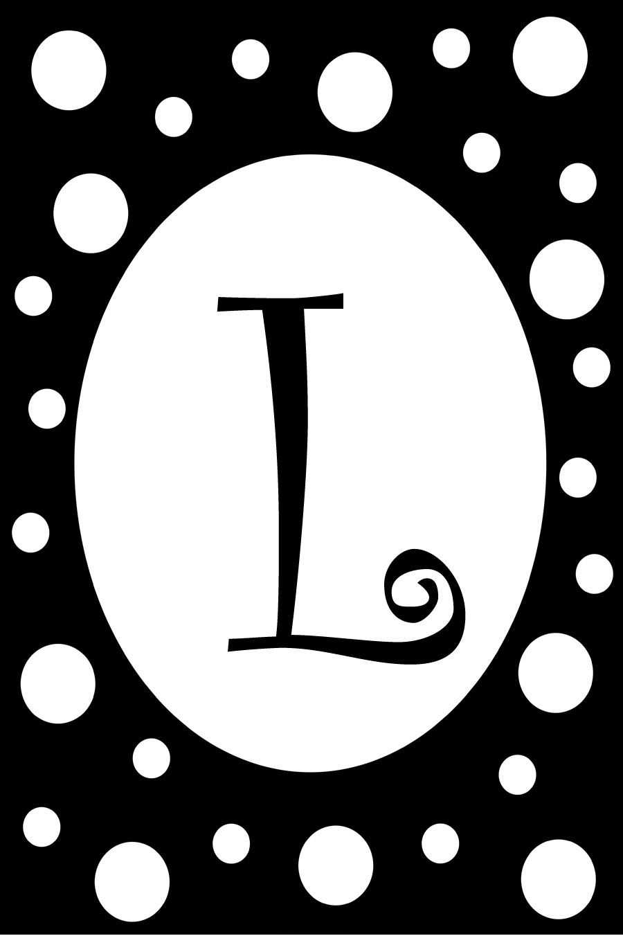 L - Black Tie Monogram Garden Flag