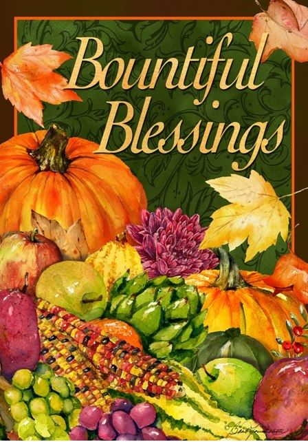 Bountiful Blessings Garden Flag