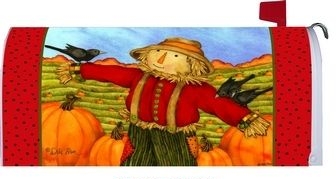 Friendly Scarecrow Mailbox Cover