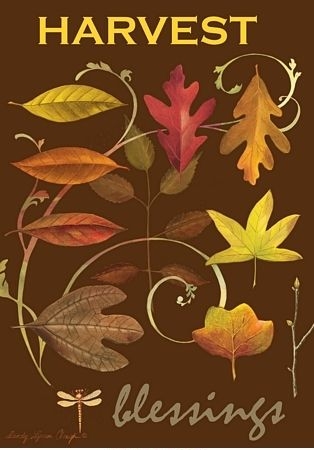 Harvest Leaves Garden Flag