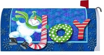 Snowman Joy Mailbox Cover