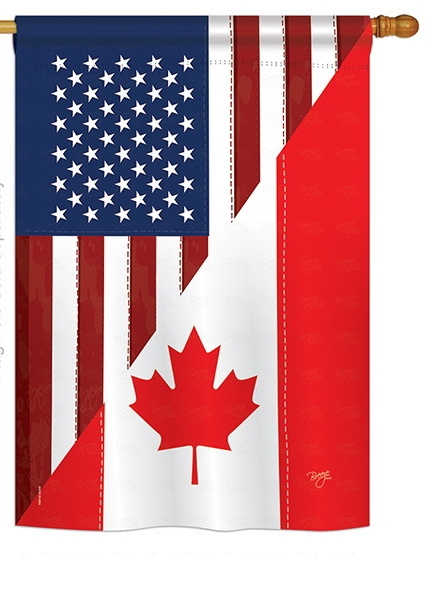 US Canada Friendship House Flag
