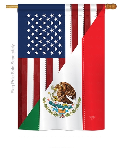 US Mexico Friendship House Flag