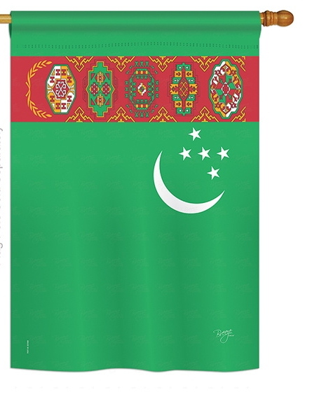 Turkmenistan House Flag