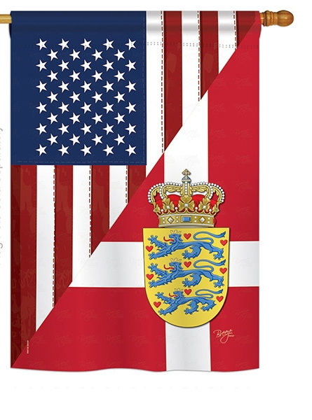US Denmark Friendship House Flag