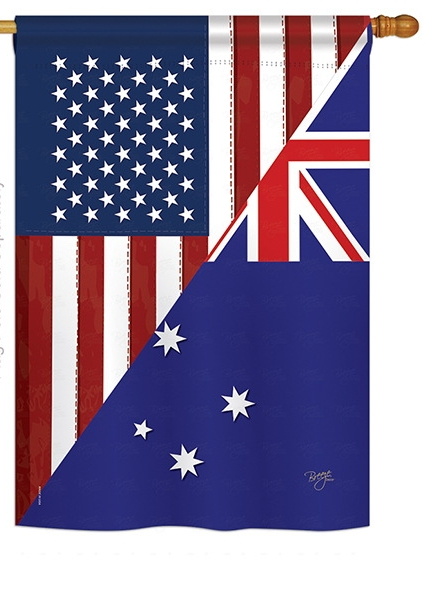 US Australia Friendship House Flag