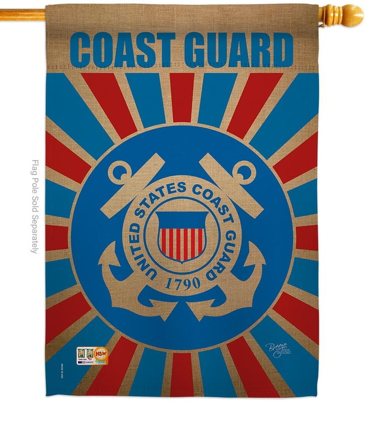 Coast Guard Decorative House Flag
