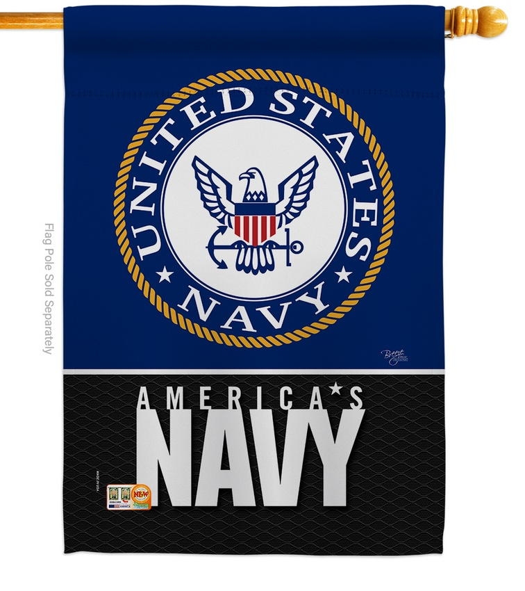 America Navy House Flag