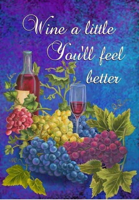 Wine A Little House Flag