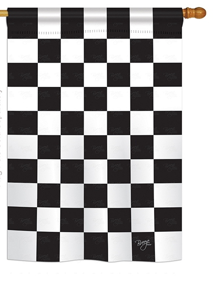 Winner Checkered House Flag