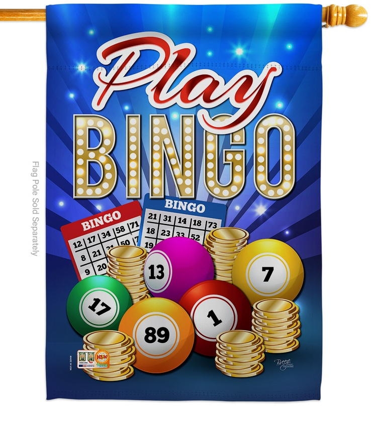 Play Bingo Decorative House Flag
