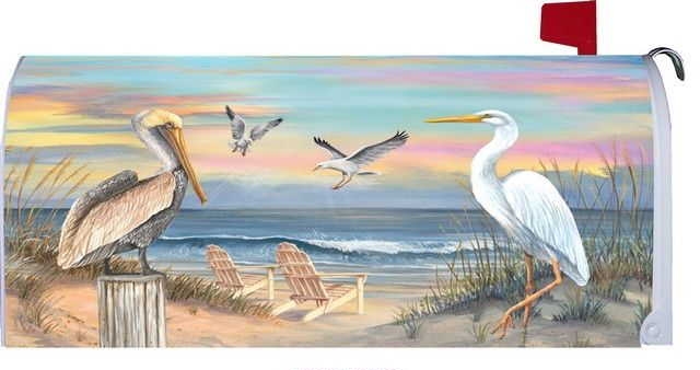 Shore Gathering Mailbox Cover