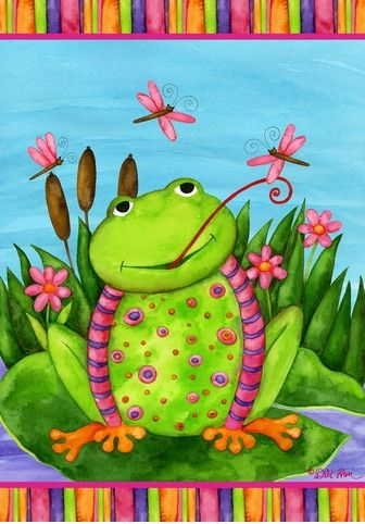 Happy Frog House Flag