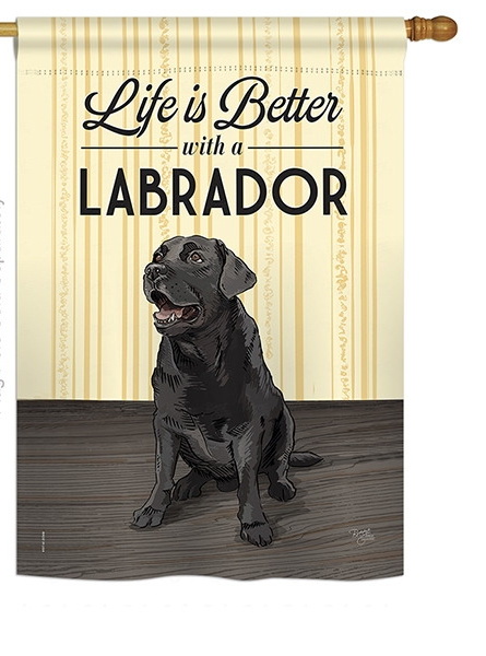 Life is Better Lab House Flag