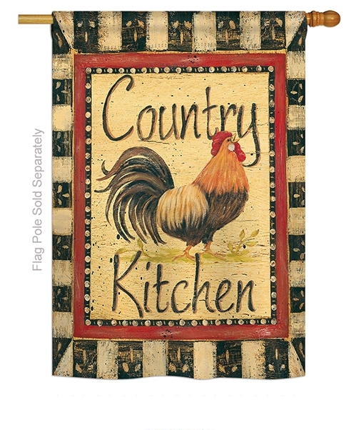 Country Kitchen House Flag