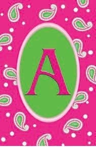 "A" - Monogram Garden Flag