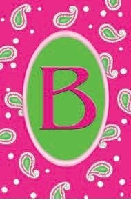 "B" - Monogram Garden Flag