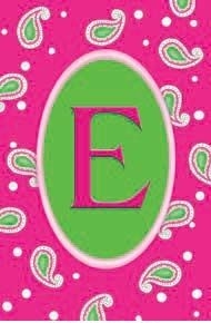 "E" - Monogram Garden Flag