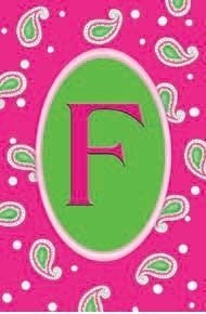 "F" - Monogram Garden Flag