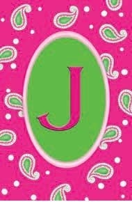 "J" - Monogram Garden Flag