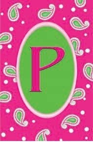 "P" - Monogram Garden Flag