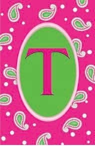 "T" - Monogram Garden Flag
