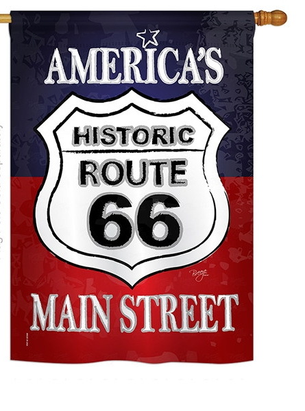 Route 66 House Flag