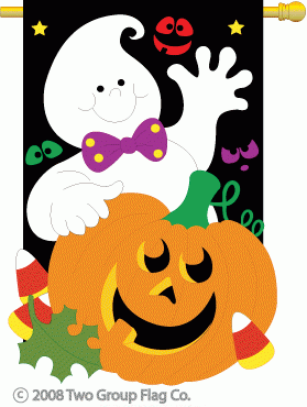 Friendly Ghost House Flag