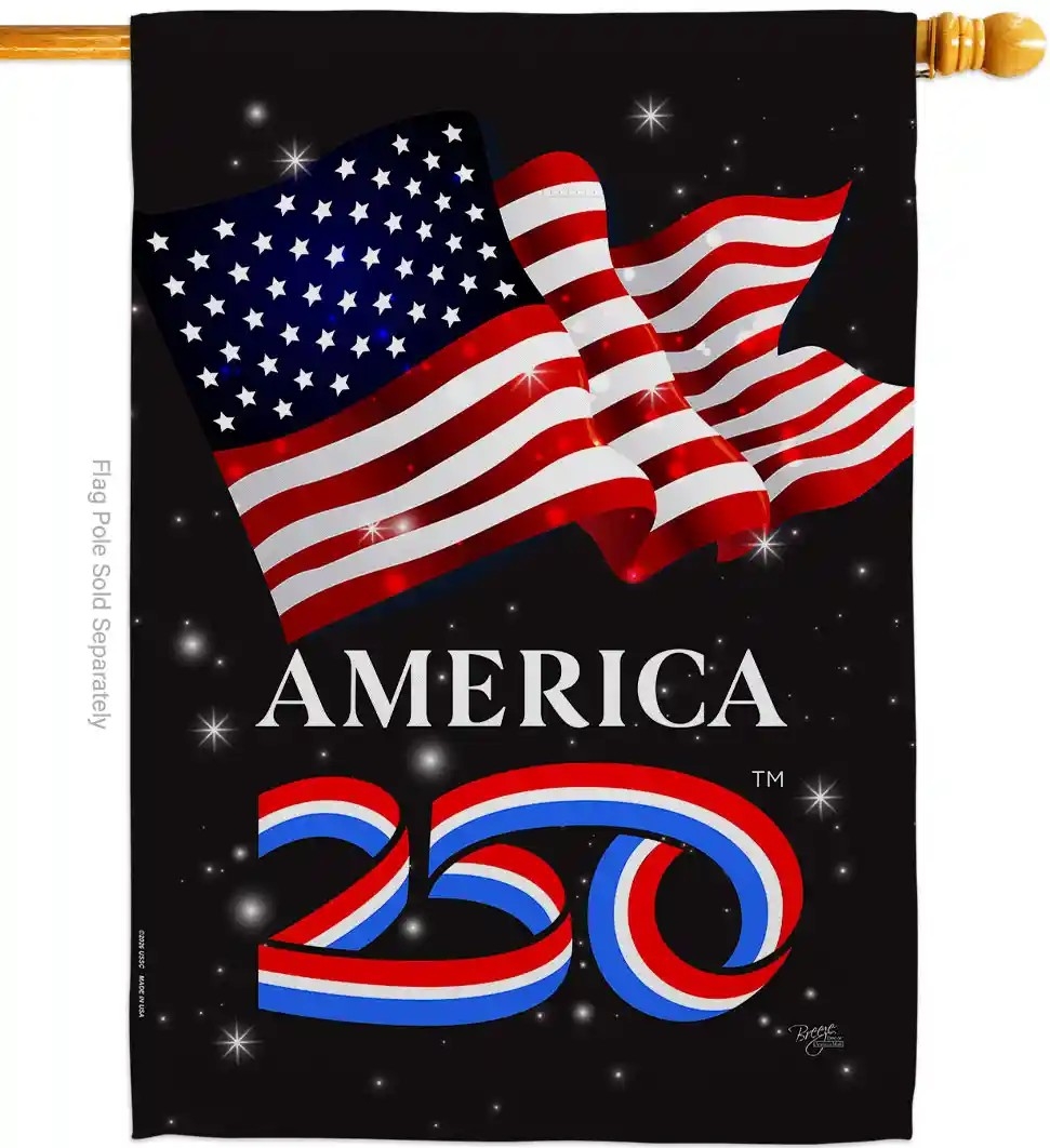 American USA 250th House Flag