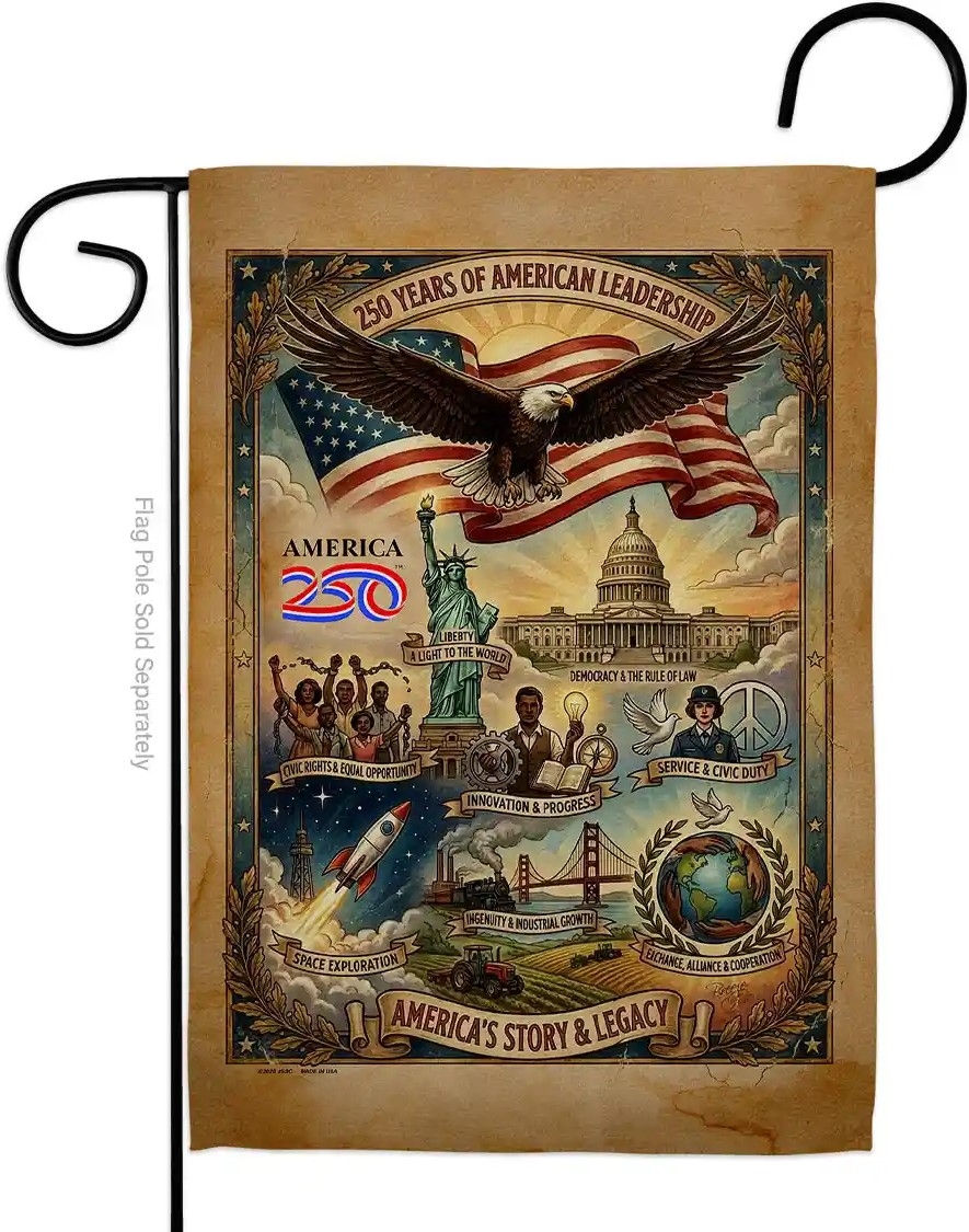 America's Legacy USA 250 Garden Flag