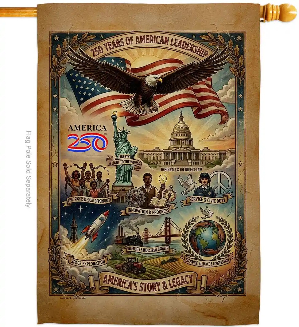America's Legacy USA 250 House Flag