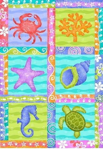 Seaside Collage House Flag