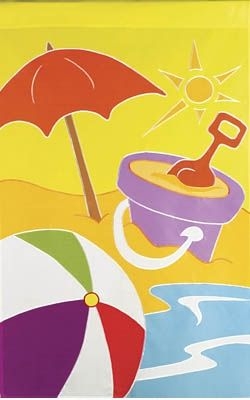 On Vacation House Flag