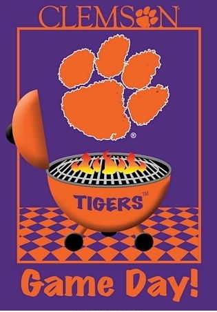 Game Day - Clemson Garden Flag