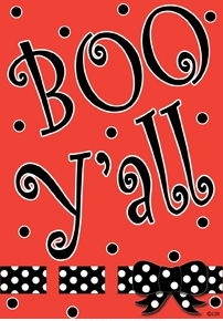 Boo Y'all Garden Flag
