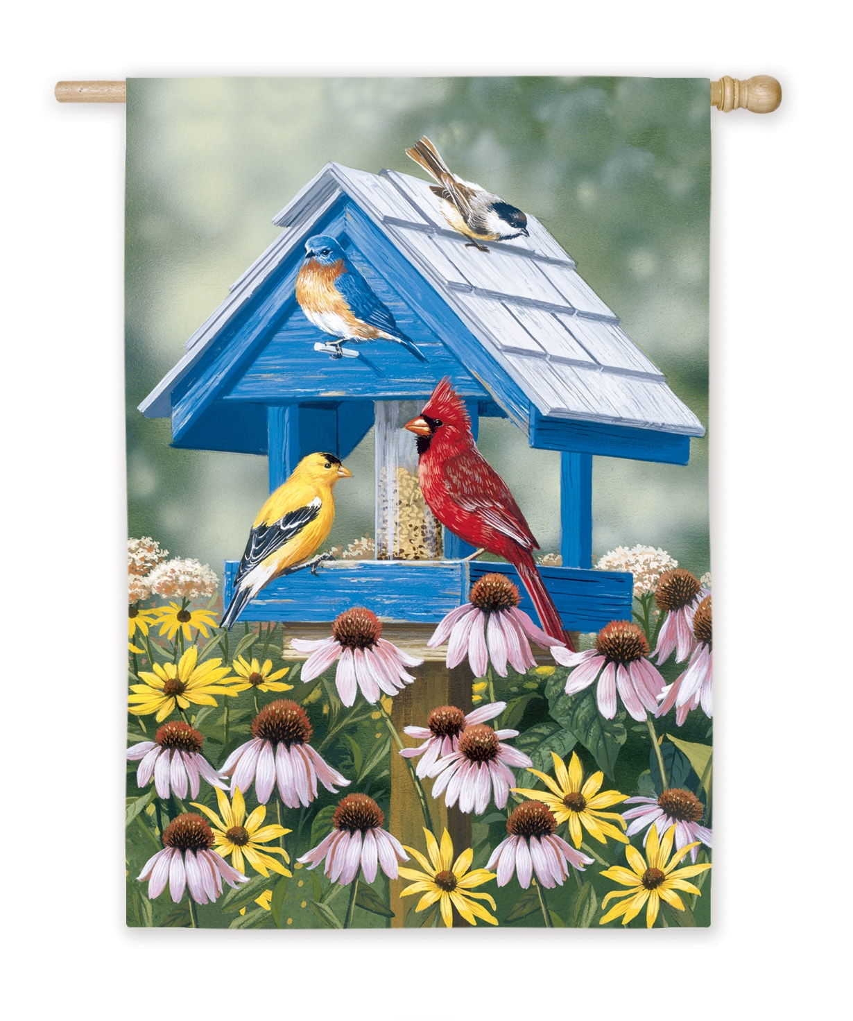 Spring Birdhouse Garden Flag - 2 left