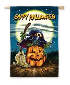 last 1- Cat in Jack-O-Lantern Garden Flag