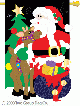 Santa's Pal 28"x44"Santa's Pal