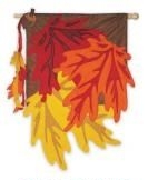 last one - 3D Fall Leaves Garden Flag