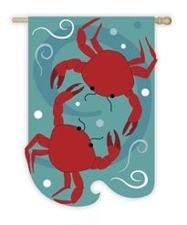 A Couple of Crabs Garden Flag