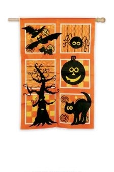 Halloween Patchwork Garden Flag